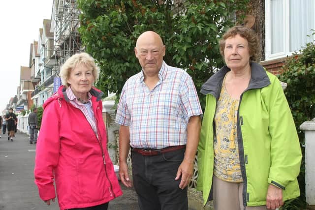 Members of the Littlehampton Flood Action Group, (from left)Anne Kenny, Alan Thomas and Angela Tester. Photo by Derek Martin Photography