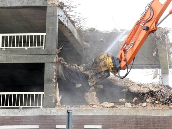 Demolition work at Teville Gate, Worthing. Picture: Eddie Mitchell