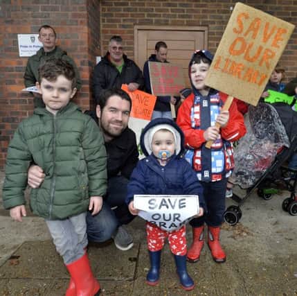Save Polegate Library protest walk (Photo by Jon Rigby)