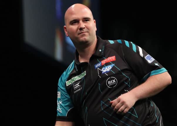 Rob Cross is poised to represent England at the Betway World Cup of Darts. Picture courtesy Lawrence Lustig/PDC