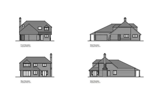 New plans showing plots 2 and 3