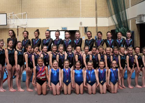 Arun gymnasts at Chichester, where they achieved a superb medal haul