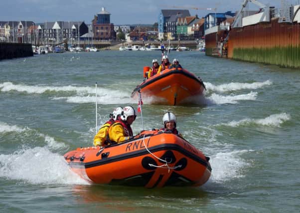 Both Littlehampton's lifeboats were called out. File picture courtesy of Littlehampton RNLI