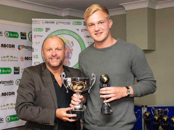 Ian Chapman and James Richmond. Burgess Hill Town awards night. Picture by Chris Neal