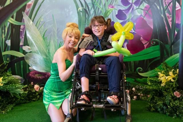 Tinkerbell was a special guest at the Chestnut Tree House Disney party