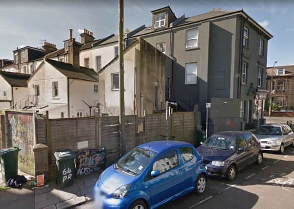 Land to the rear  62-64 Preston Road, from Google Street View