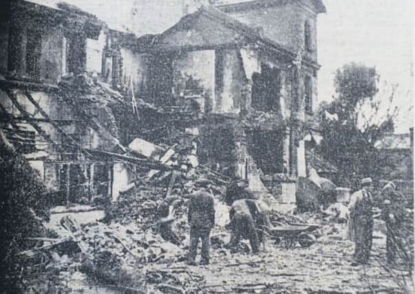 Snippet from Worthing Herald of August 14, 1942, about Heinkel crash in Lyndhurst Road