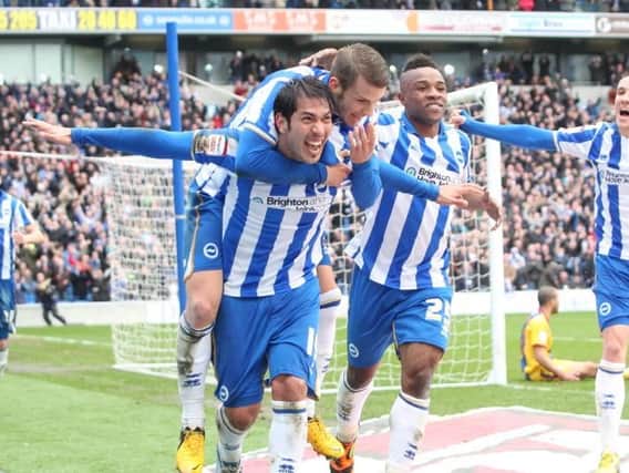 Albion manager Chris Hughton has thanked Leonardo Ulloa for his efforts this season. Picture by PW Sporting Photography