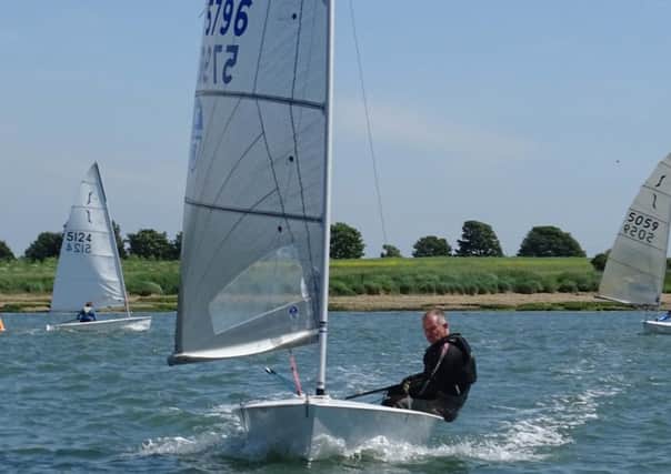 Action from the racing at Dell Quay / Picture by Becki Dicker