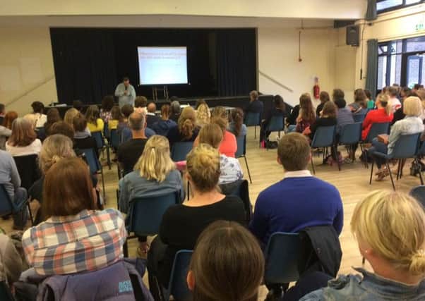 More than 100 people attended the meeting in Shoreham on Thursday