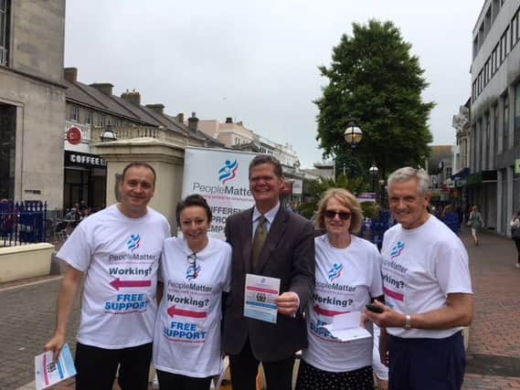 People Matter officials with Stephen Lloyd MP