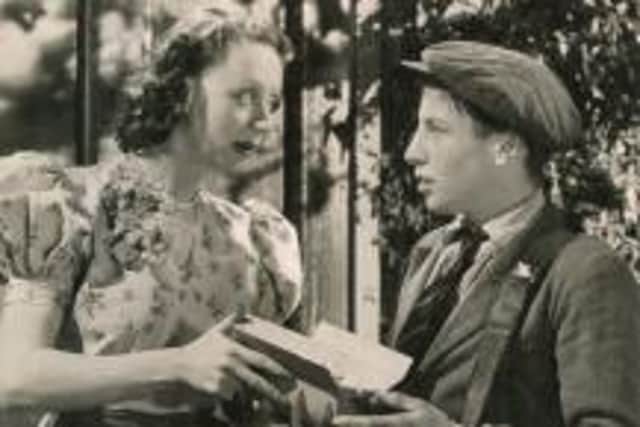 Gerald Moore as a child actor with Thora Hird in 'Went The Day Well?' (1942)