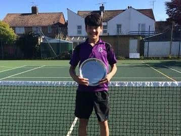 Tennis talent Lui Maxted