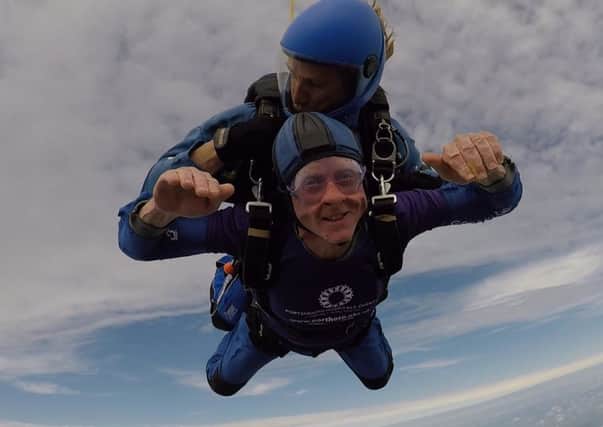 Mark Clark, known as Mark Francis, raised thousands with a charity skydive