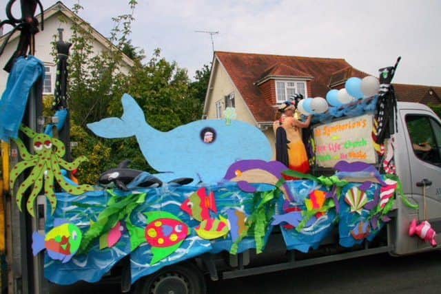 Carnival: The winning float from New Life Church and St Symphorians SUS-181206-163833001