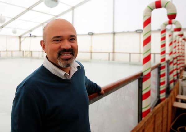 Town centre manager Toyubur Rahman pictured at the rink last Christmas
