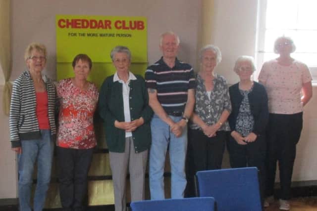 Members of The Cheddar Club in Worthing with organisers Robin and Mary-Jane