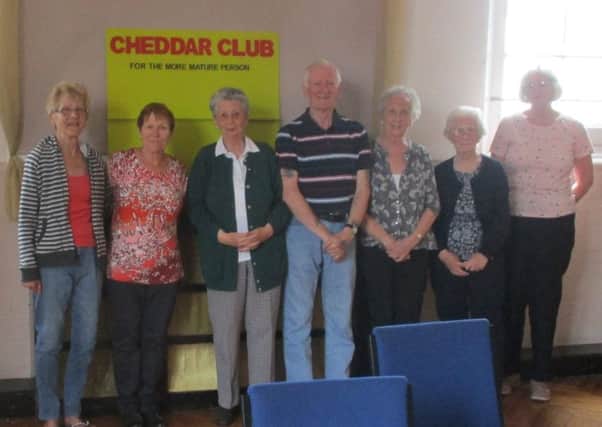 Members of The Cheddar Club in Worthing with organisers Robin and Mary-Jane