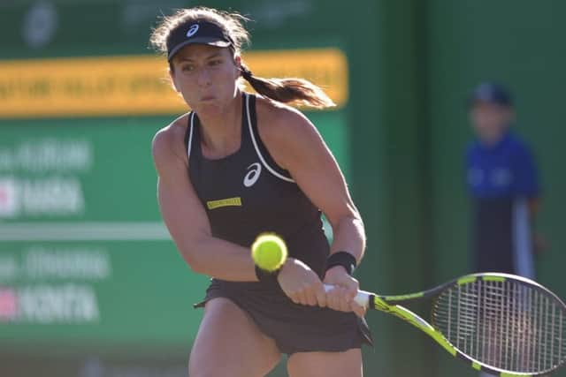 Johanna Konta in action at Nottingham Picture: B&O PRESS PHOTO