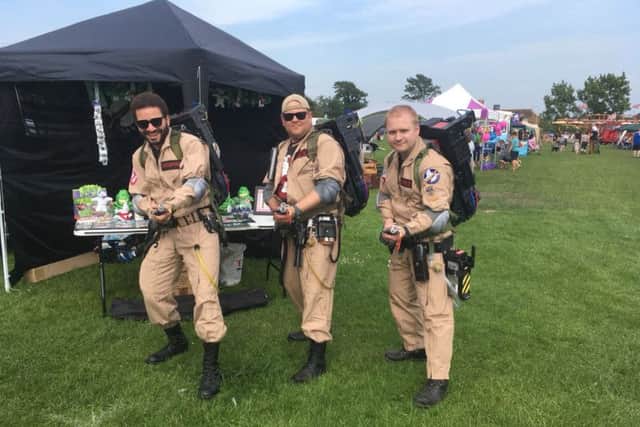 Ghostbusters gear up for the carnival in support of St Barnabas House SUS-180613-142755001