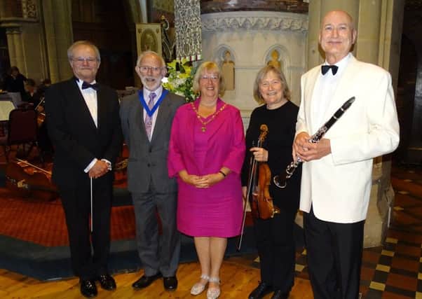 Eastbourne Symphony Orchestra summer concert - photo featrues the Mayor, Mayor's Escort, Lisa Wigmore and Philip Edwards