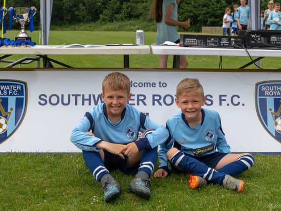 Southwater Royals junior players at the presentation
