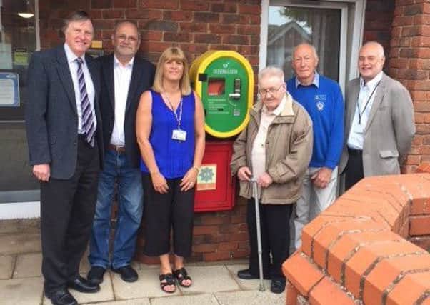 The latest defibrillator has been installed in Upwyke House, Green Street