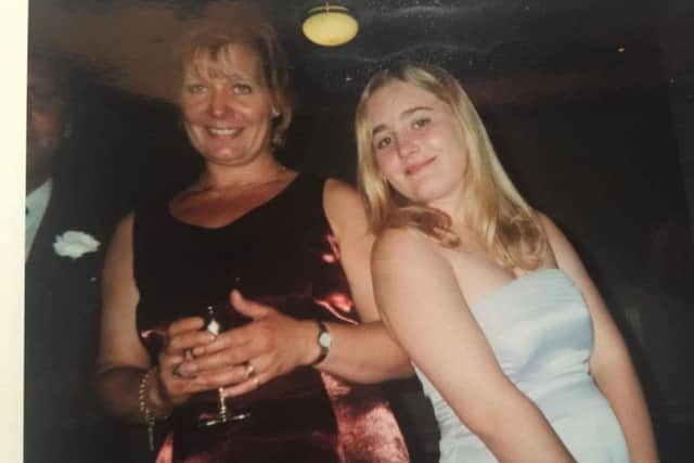 Mandy Stephenson with her daughter, Samantha, when she was 14