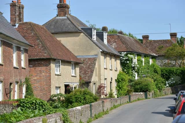 The picturesque downland village of Firle