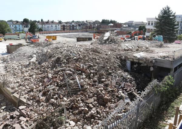 Teville Gate has been knocked down. Picture: Eddie Mitchell