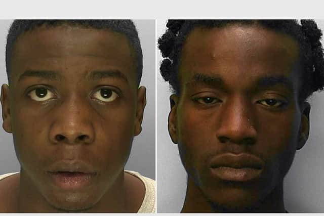 Bridge (left) was convicted of murder, while Onofeghare was convicted of manslaughter by majority verdict. Picture: Sussex Police