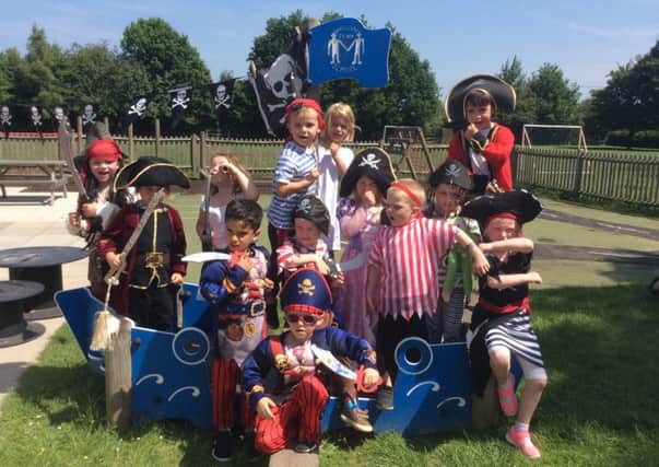 Pupils dressed up as pirates during the day
