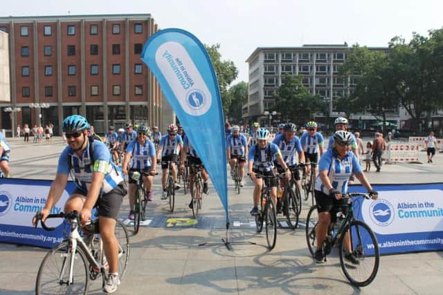 Cyclists raised more than 35,000 for Albion's charity