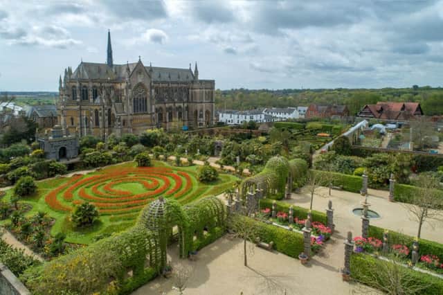 An aerial shot of the gardens. Picture by  Visual Air