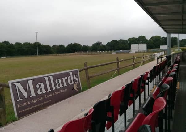 The view from the new stand at Billingshursts Jubilee Fields ground