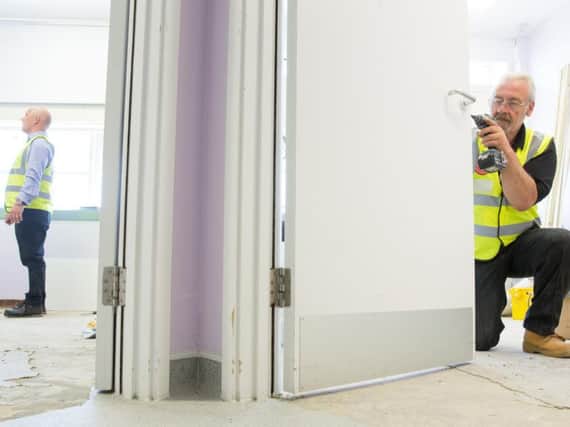 The new bereavement suite is under construction at the Royal Sussex County Hospital