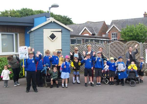 Every pupil who took part in The Big (Sunny) Walk received a certificate and a cereal bar when they arrived at River Beach Primary School in Littlehampton