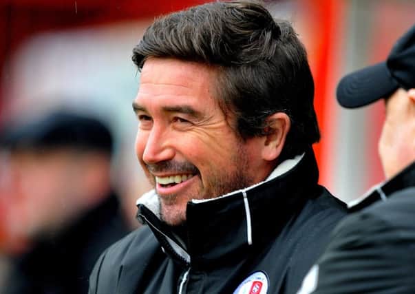 Crawley Town FC v Grimsby Town FC. Harry Kewell.  Pic Steve Robards SR1804130 SUS-181202-103208001