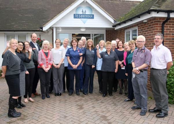 The team at St Lawrence Surgery in 2016, when they received an outstanding CQC report. Picture: Derek Martin DM16150476a
