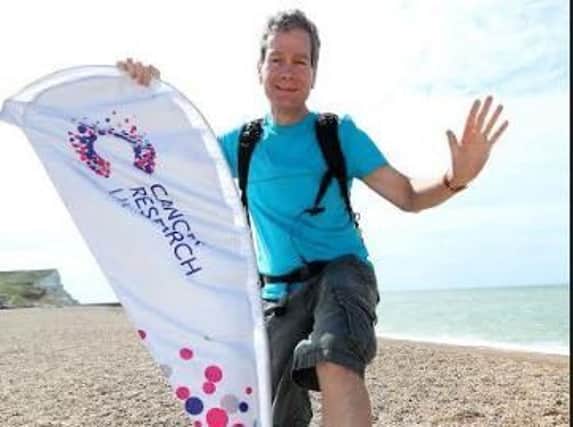 Rising to the challenge ... Laurence Carter has set off from Seaford