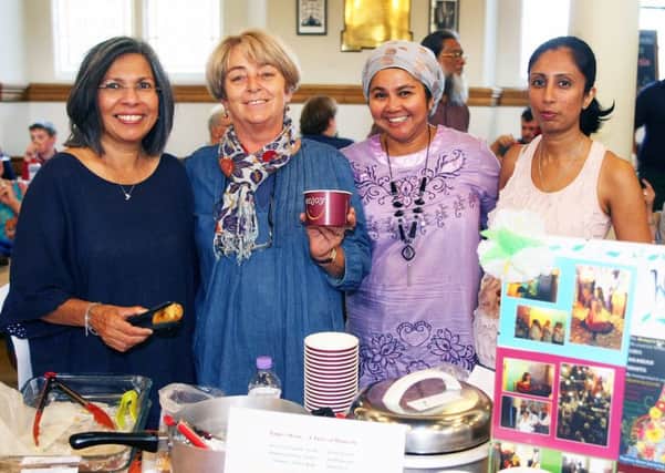 Womens' Hub members Marianai Coombes, Liz Rahman, Aliza Philp and Savia Jayaweera at One Love Worthing in September. Picture: Derek Martin DM1790516a