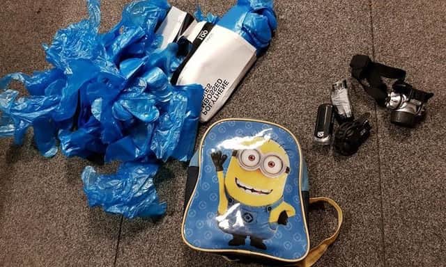 Items found in Christopher Ovenden's possession