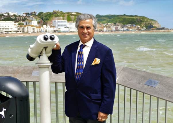 Sheikh Abid Gulzar pictured on Hastings Pier. Photo by Sid Saunders