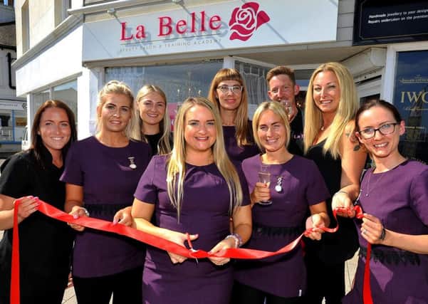 The official opening of the new salon in Shoreham