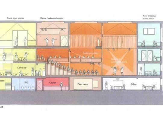 Graphic of Burgess Hill community arts venue plans. Picture: BHTC SUS-180625-130252001