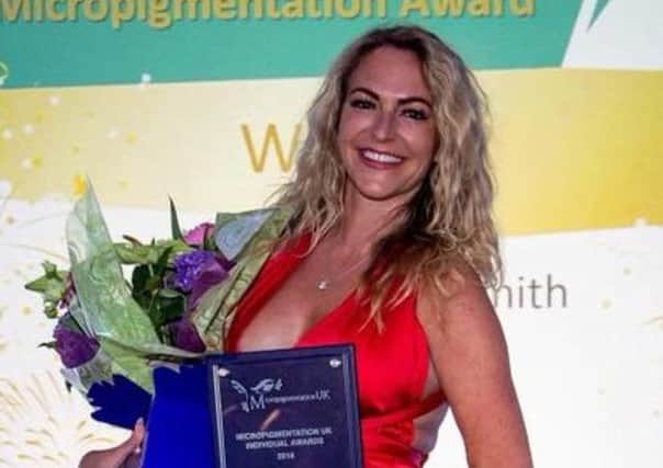 Kelly Forshaw-Smith won the medical micropigmentation award at the Micropigmentation UK awards in Nottingham, the top ceremony for the British permanent makeup industry tc1YzB9t5Mb8Ny_fix4n