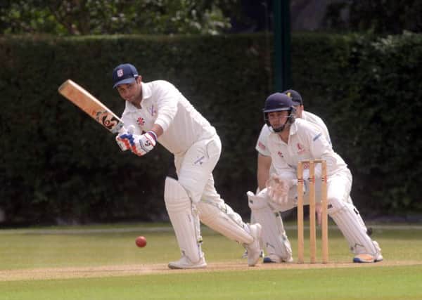 Mahesh Rawat batting for Middleton against Horsham / Picture by Kate Shemilt