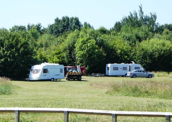 Travellers have moved in to Brookfield Park in Littlehampton