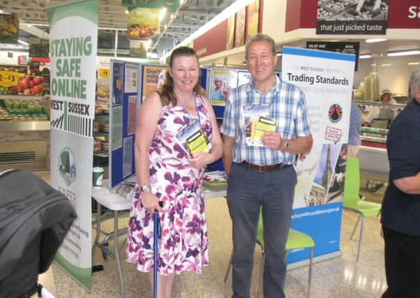Arun and Chichester Citizens Advice at Morrisons in Wick, helping people to know how they might be conned