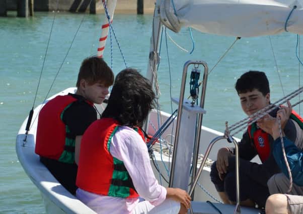 Frewen Students at Rye Harbour Sailing Club SUS-180507-114744001